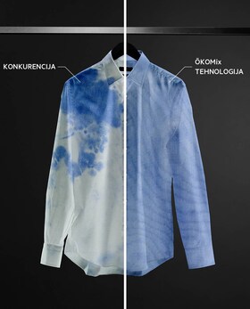 Blue and white shirt